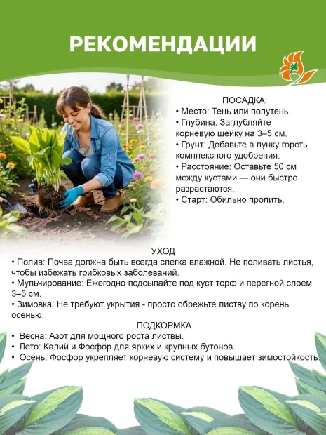 Хоста Белое Перо (Вайт Фезер)